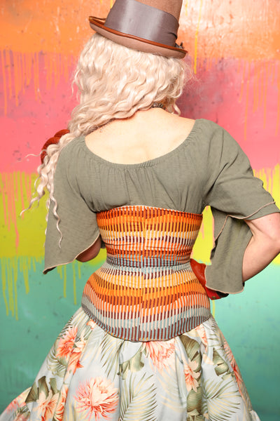 Petite Wench Corset in Painted Dunes - The "Fairy Flea Market" Collection