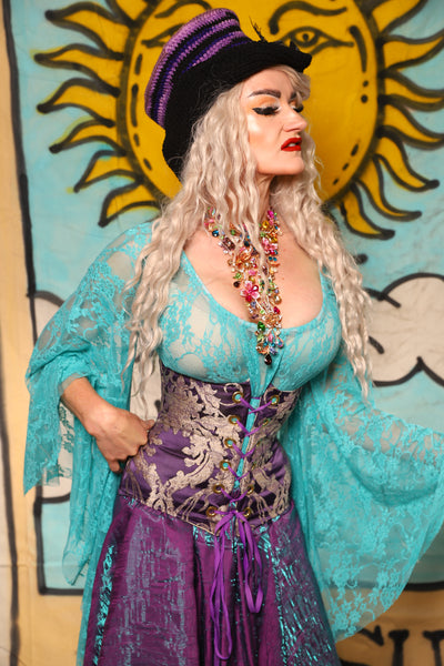 Petite Wench Underbust in Royalty Damask - Surprise Sale!