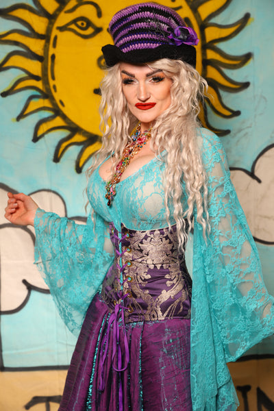 Petite Wench Underbust in Royalty Damask - Surprise Sale!