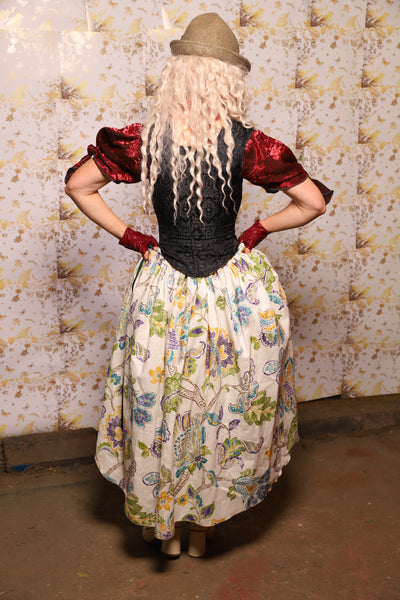 Hobbit Tulip Skirt + Apron ONLY in Painted Wildflower - Oktoberfest Sets Collection