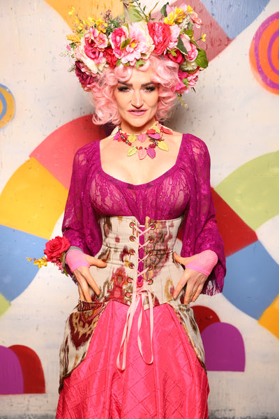 23. Petite Siren Corset in Petal Jam - The "Confections of the Heart" Collection