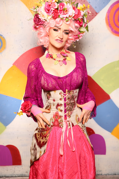 23. Petite Siren Corset in Petal Jam - The "Confections of the Heart" Collection