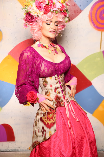 23. Petite Siren Corset in Petal Jam - The "Confections of the Heart" Collection