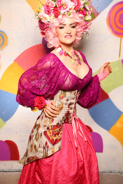 23. Petite Siren Corset in Petal Jam - The "Confections of the Heart" Collection