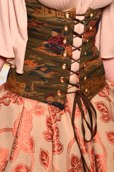 34-Wench Corset in Stately Manor "The Knick Knack Collection"
