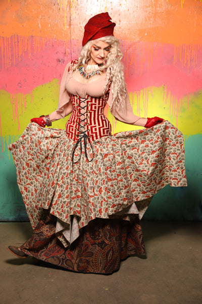 Fairy Skirt in Sundown Meadow - The "Fairy Flea Market" Collection