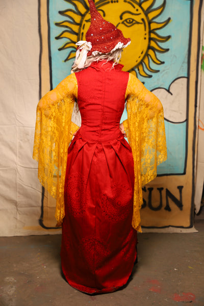 Birch Vixen in Scarlet Mandala Medallion - The Solar Flair Collection