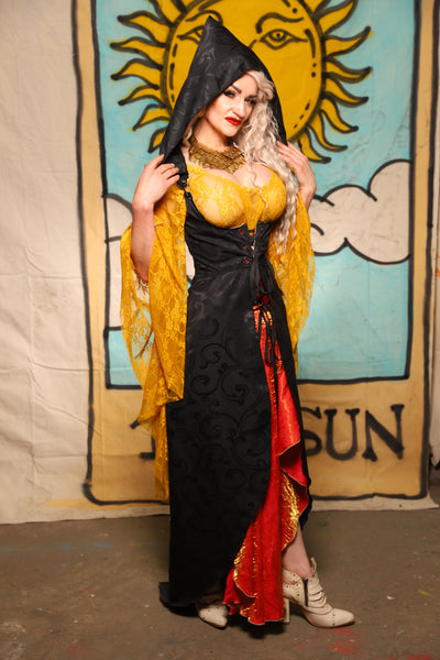 Hooded Birch Vixen in Midnight Swirl - The Solar Flair Collection