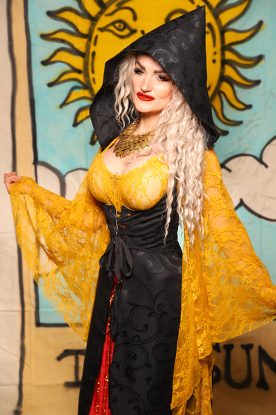 Hooded Birch Vixen in Midnight Swirl - The Solar Flair Collection