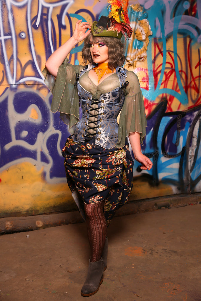 Set #02 "Dusk to Dawn" Overbust Voyager Corset + Swoon Skirt - The Kit & Caboodle Collection