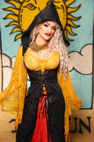 Hooded Birch Vixen in Midnight Swirl - The Solar Flair Collection