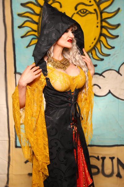 Hooded Birch Vixen in Midnight Swirl - The Solar Flair Collection