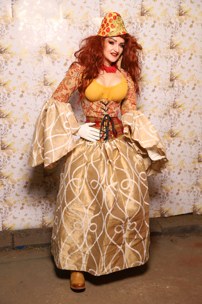 36. Tulip Skirt in Toasted Knots - The Marinara Maidens Collection
