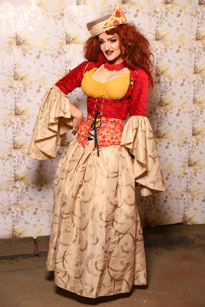 34. Tulip Skirt in Pecorino Scroll - The Marinara Maidens Collection