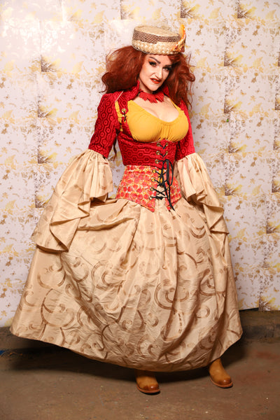 34. Tulip Skirt in Pecorino Scroll - The Marinara Maidens Collection