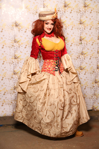 34. Tulip Skirt in Pecorino Scroll - The Marinara Maidens Collection