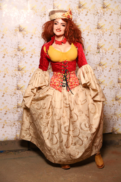 34. Tulip Skirt in Pecorino Scroll - The Marinara Maidens Collection