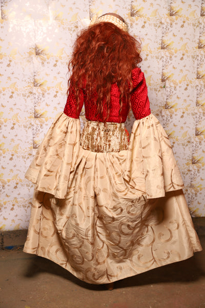34. Tulip Skirt in Pecorino Scroll - The Marinara Maidens Collection