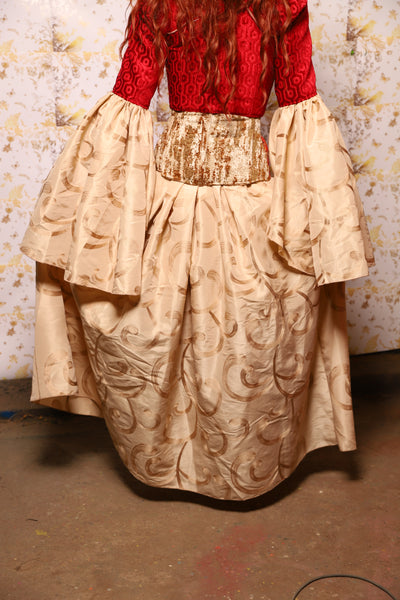 34. Tulip Skirt in Pecorino Scroll - The Marinara Maidens Collection