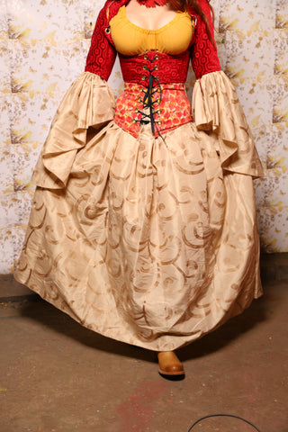 34. Tulip Skirt in Pecorino Scroll - The Marinara Maidens Collection