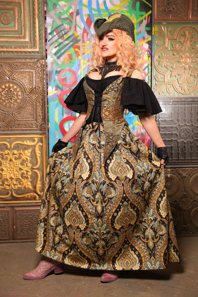 16. Tulip Skirt in Serpent's Eye FloralSkirt - The Sacred Metamorphosis Collection