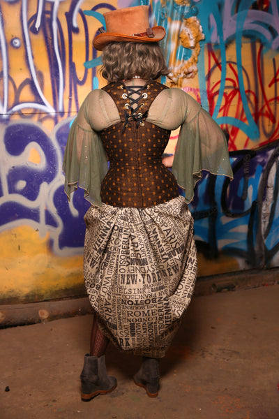 Set #12 "Around the World in 80 Days" Underbust Voyager Corset + Swoon Skirt - The Kit & Caboodle Collection