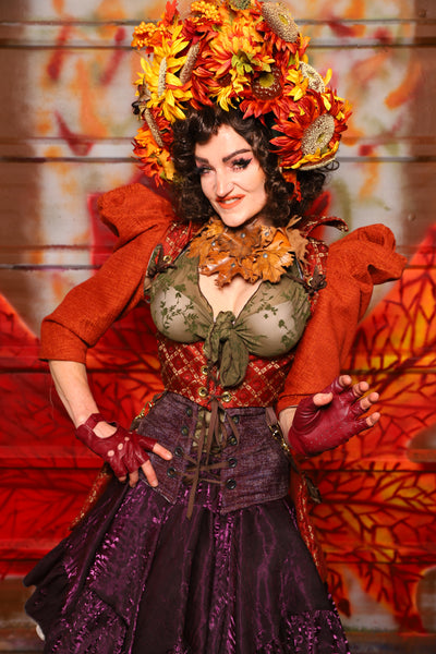 16. Detachable Structured Puff Sleeves in Marmalade Texture - The Fall Fabulosity! Collection