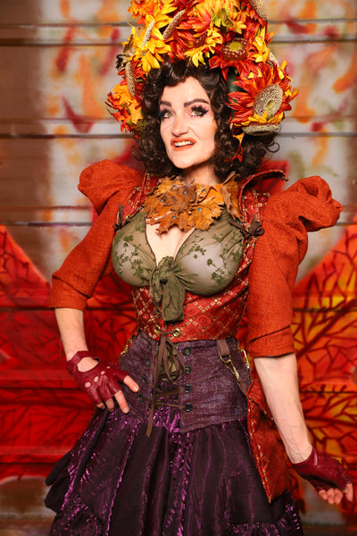 16. Detachable Structured Puff Sleeves in Marmalade Texture - The Fall Fabulosity! Collection