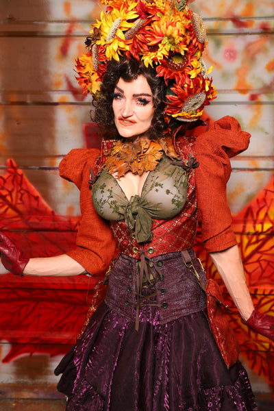 16. Detachable Structured Puff Sleeves in Marmalade Texture - The Fall Fabulosity! Collection