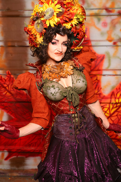 16. Detachable Structured Puff Sleeves in Marmalade Texture - The Fall Fabulosity! Collection