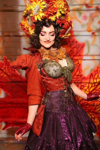 16. Detachable Structured Puff Sleeves in Marmalade Texture - The Fall Fabulosity! Collection