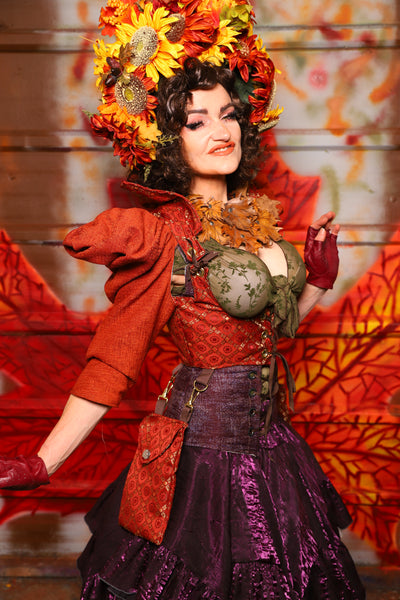 16. Detachable Structured Puff Sleeves in Marmalade Texture - The Fall Fabulosity! Collection