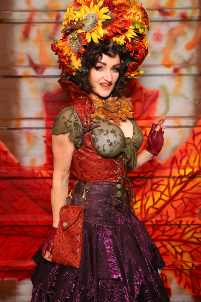 11. Cropped Vixen w/hardware in Persimmon Square w/Matching Pockets - The Fall Fabulosity! Collection