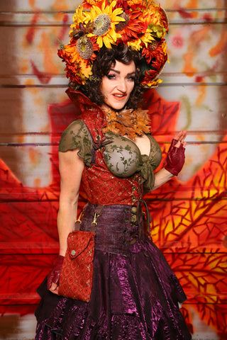 11. Cropped Vixen w/hardware in Persimmon Square w/Matching Pockets - The Fall Fabulosity! Collection