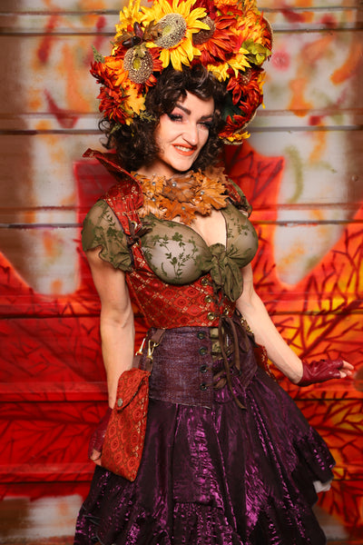 11. Cropped Vixen w/hardware in Persimmon Square w/Matching Pockets - The Fall Fabulosity! Collection