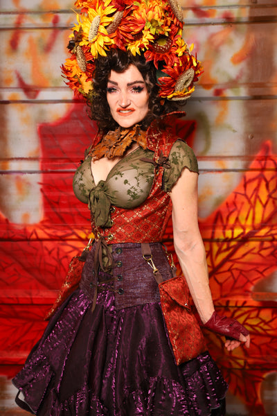 11. Cropped Vixen w/hardware in Persimmon Square w/Matching Pockets - The Fall Fabulosity! Collection