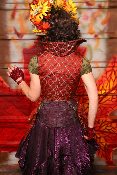 11. Cropped Vixen w/hardware in Persimmon Square w/Matching Pockets - The Fall Fabulosity! Collection