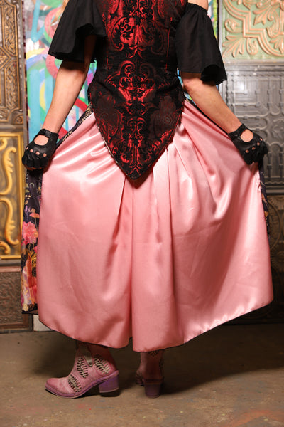 11. Tulip Skirt *39" length* in Pink Twilight Enchantment w/Pink Back - The Sacred Metamorphosis Collection