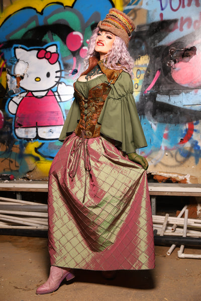 18. Tulip skirt in Embrace Pintuck  - The Amaranth & Aster Collection