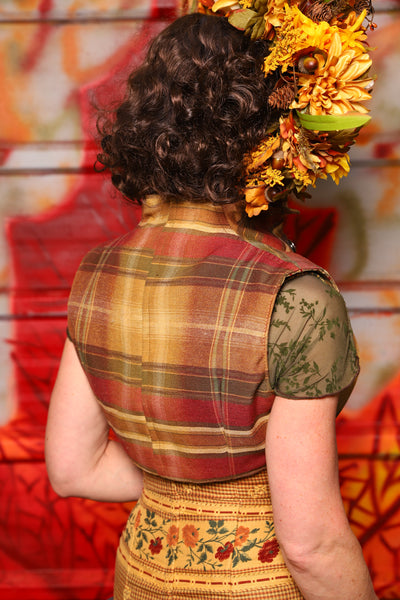 34. Sgt Pepper Vest in Cider Mill Plaid -  The Fall Fabulosity! Collection