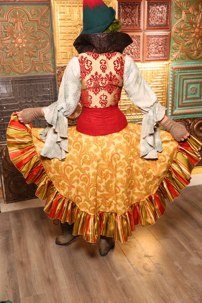 Crescent Skirt w/ Ruffle in Butterscotch - Day 12  "12 Days of Christmas" 2024