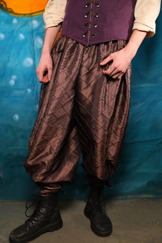 Side Tie Pirate Pants in Cocoa Pintuck - The "Wanders & Wayfinders" Collection