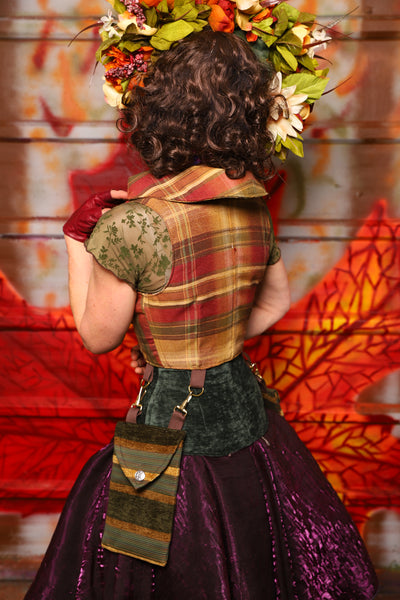 10. Cropped Vixen w/hardware *AND POCKETS* in Cider Mill Plaid with Ivy Lane Stripe Pockets - The Fall Fabulosity! Collection