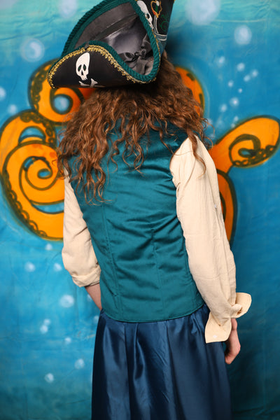 Men's Flynn Vest in Teal Velvet - The "Wanders & Wayfinders" Collection