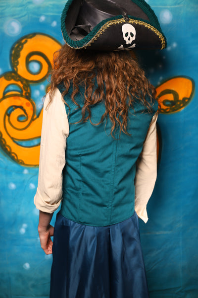 Men's Flynn Vest in Teal Velvet - The "Wanders & Wayfinders" Collection