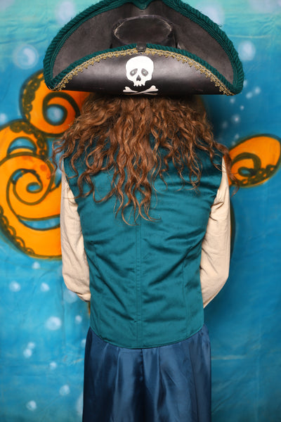 Men's Flynn Vest in Teal Velvet - The "Wanders & Wayfinders" Collection