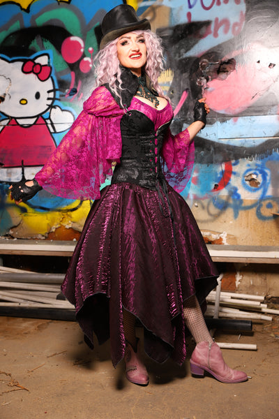 07. Fairy Skirt in Plum Crushed Shimmer - The Amaranth & Aster Collection