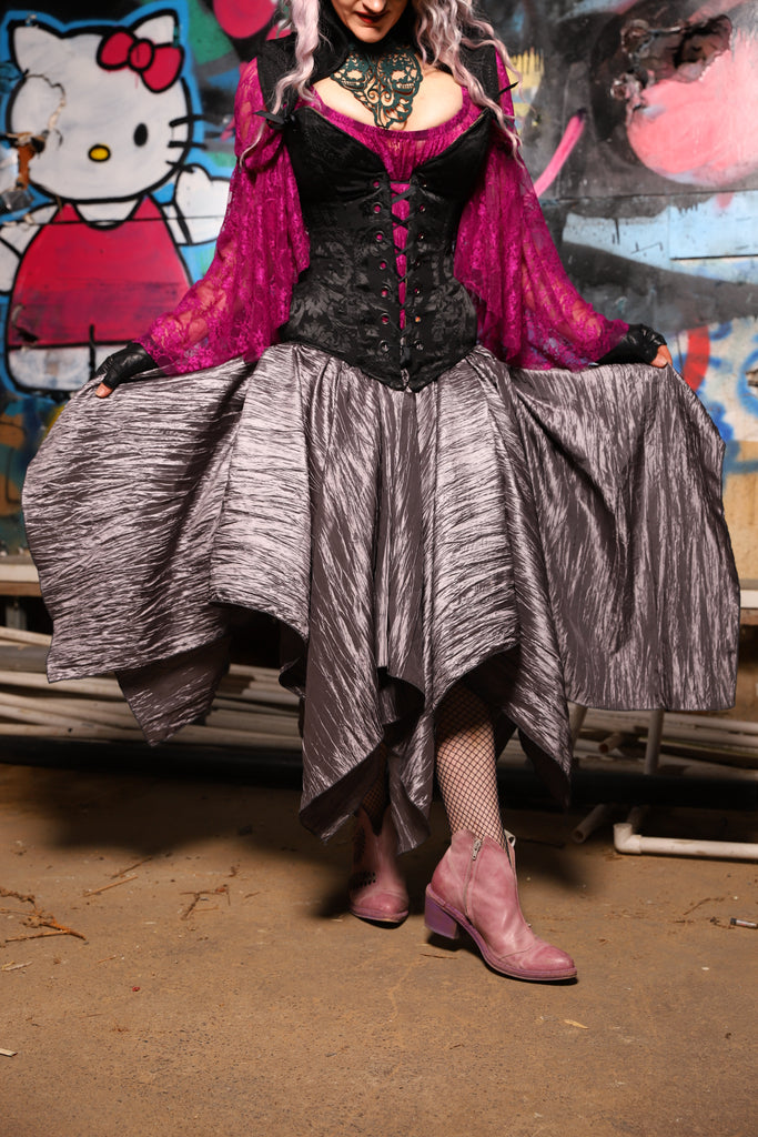 09. Fairy Skirt in Silver Ripple - The Amaranth & Aster Collection