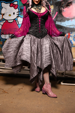 09. Fairy Skirt in Silver Ripple - The Amaranth & Aster Collection