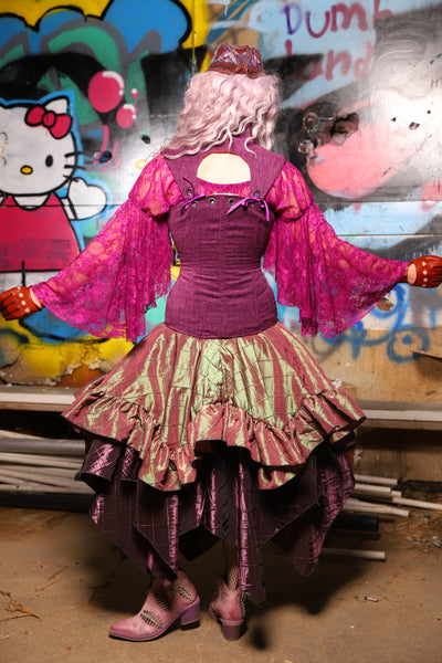 12. Mini Fairy Skirt w/ruffle in Embrace Pintuck - The Amaranth & Aster Collection
